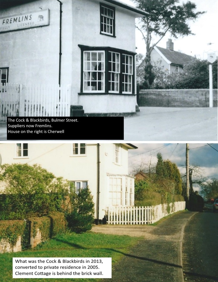 Cock & Blackbirds then & now